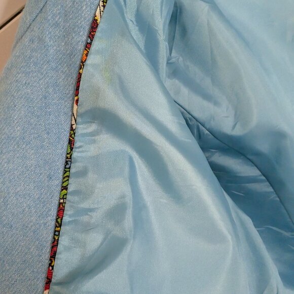 Talbots Aqua Blue Wool-Blend Blazer/Jacket Size 8, Tailored, Classic & Polished - Picture 8 of 12